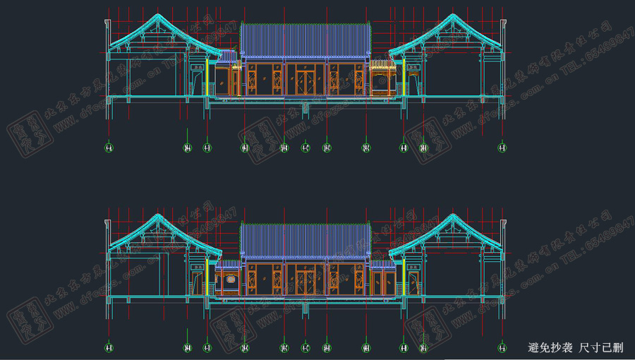 仿古中式建筑設計