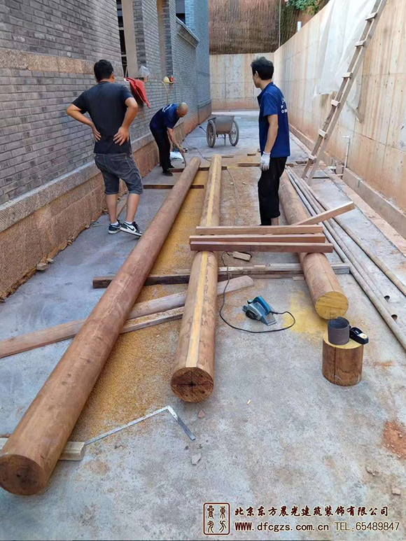 中式建筑施工