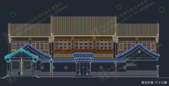 二進四合院施工圖